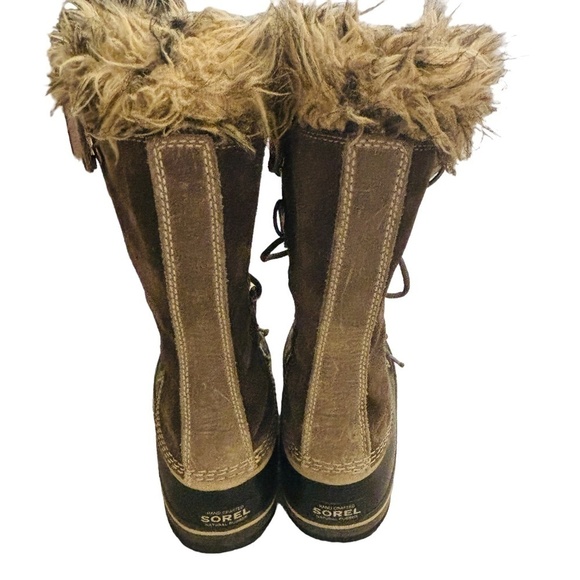 Sorel Joan of The Arctic Brown Winter boots Sz 7 - Picture 7 of 11